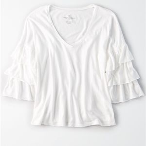 AEO Soft & Sexy Relaxed Tiered Sleeve Top